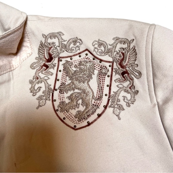 Empra Men’s Blazer.   Sz 2XL.   Light Tan w/ Brown Embroidery - Picture 6 of 8